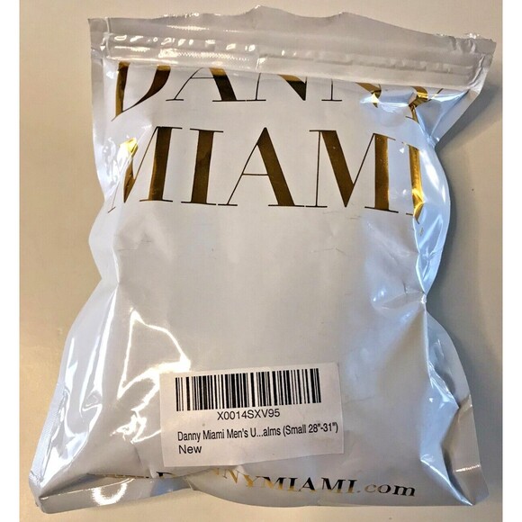 New Men's Danny Miami Black Palm Trees Bikini Swim Brief S Small Sexy Gay - Picture 6 of 7